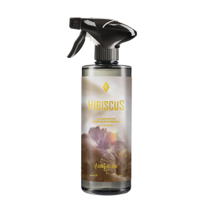 Hibiscus - Home fragrance - 500 ml. Discover our home spray, Hibiscus LA Gachette, which fills the air with a fragrance of hibiscus, fig wood, and cocoa bean.