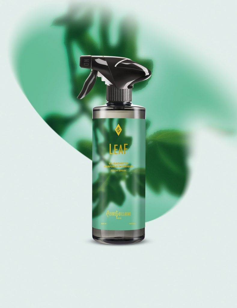 Leaf - Home fragrance - 500 ml. Discover our home fragrance spray, La Gachette Leaf, which fills the air with the scent of patchouli leaves, mint, and fig tree.