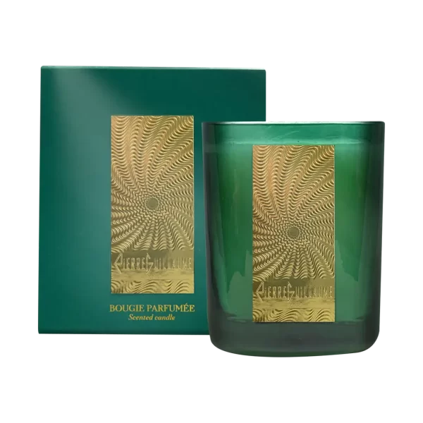 Elatophoros, Packaging, Scented candle, limited edition, Elatophoros, 240 g candle, Pine needles, Sage, Myhrre, Labdanum, Leather