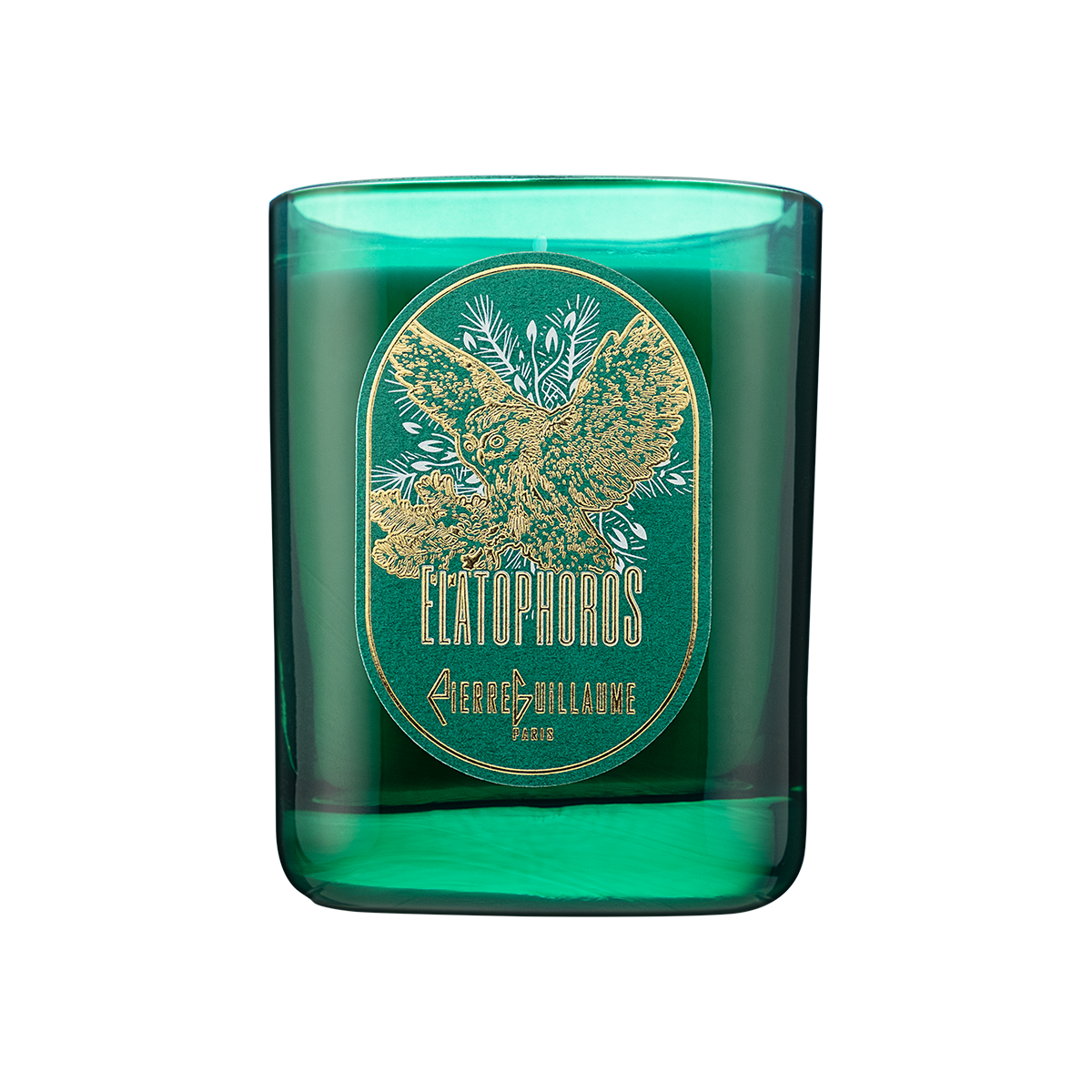 Elatophoros, scented candle 240g, Pine needles, Sage, Myhrre, Labdanum, Leather - Artwork