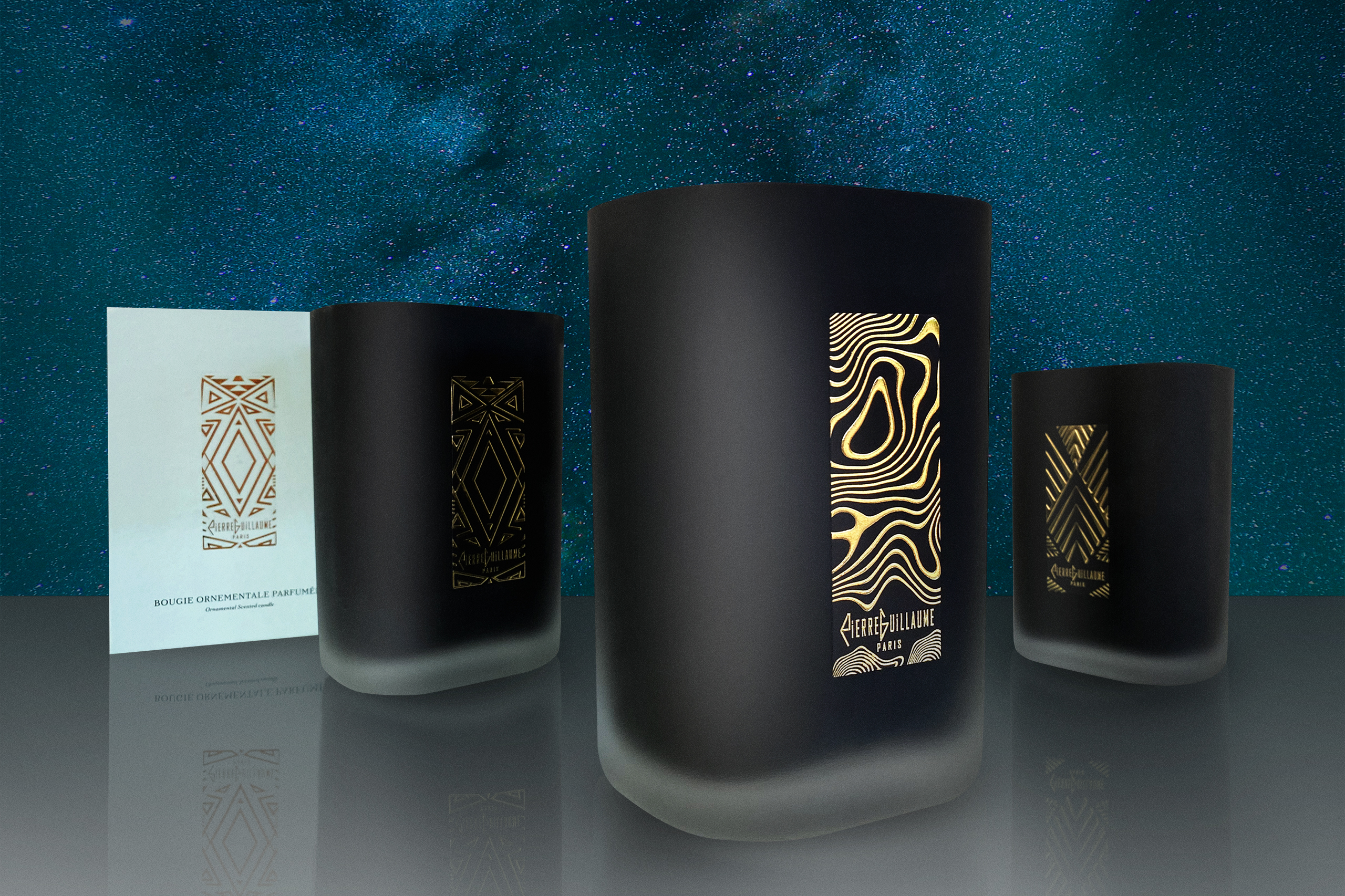 Pierre Guillaume Paris - Scented Ornamental Candles, Complete range, winter nights atmosphere - 1500g - Decorative and Design Candles - Totems