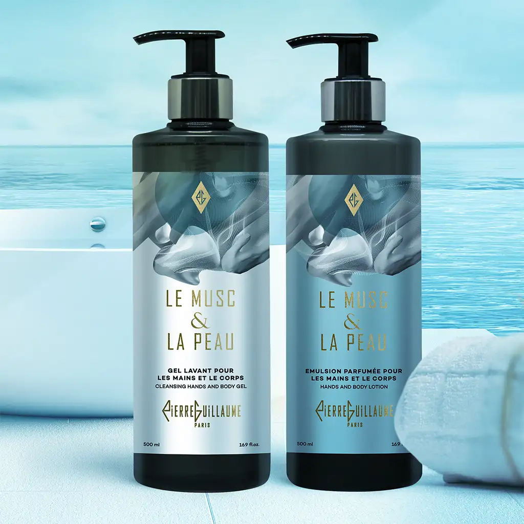 Body Care Category - Pierre Guillaume Paris - Hands and Body Gels, Perfumed Body Lotions - Bottles 500ml - 250ml.