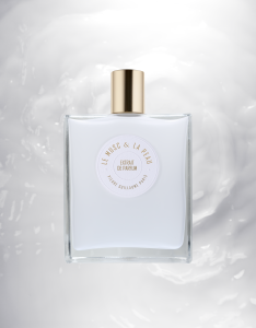 Le Musc & la Peau - Extrait de parfum, Bouteille 100ml - Lait de Romarin, Ylang-Ylang, Musc Hypralone®, Ambre, Cèdre, Santal. Artwork.