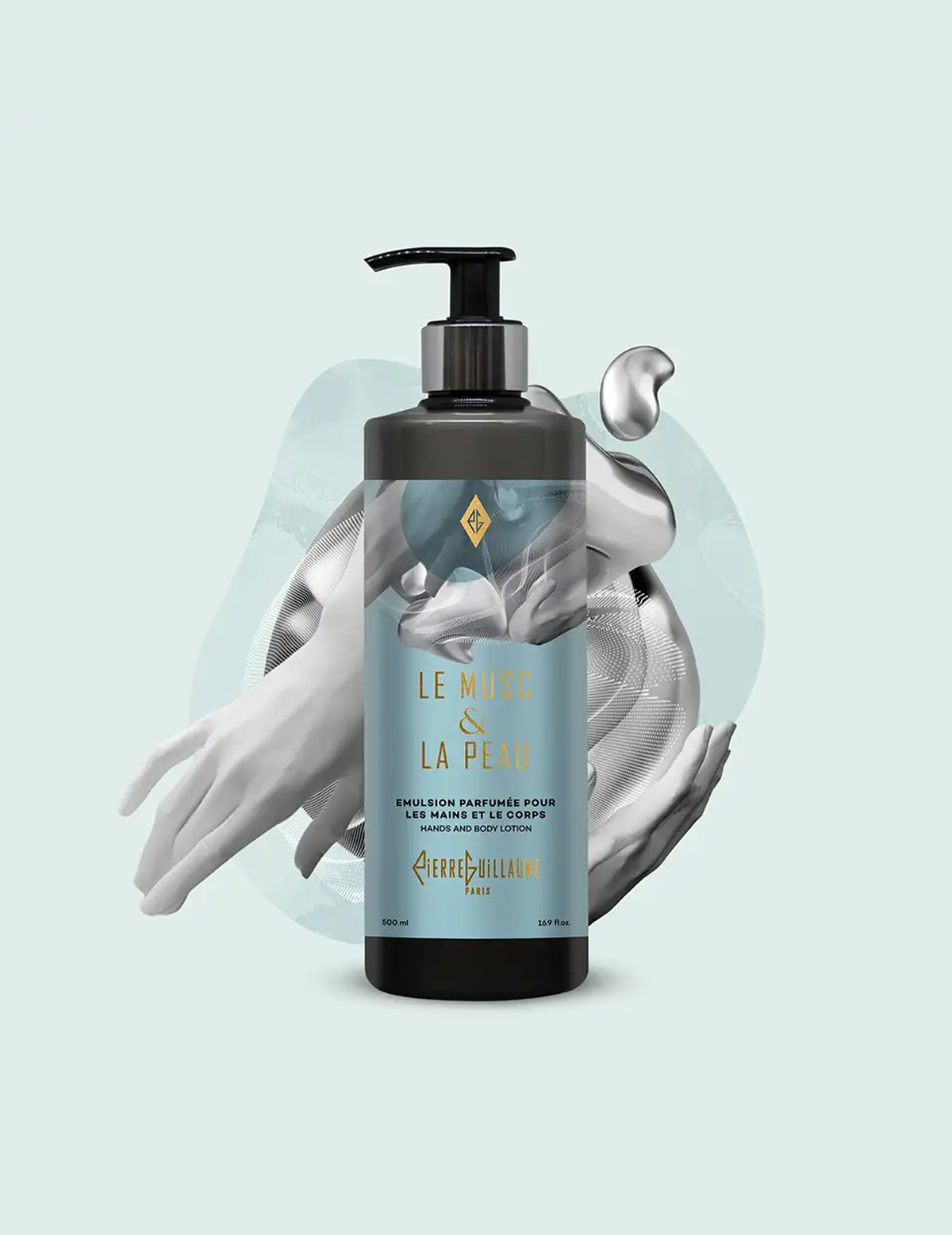 Le Musc & la Peau - Emulsion Parfumée - 500ml - Romarin, Ylang-Ylang, Muscs - Artwork.