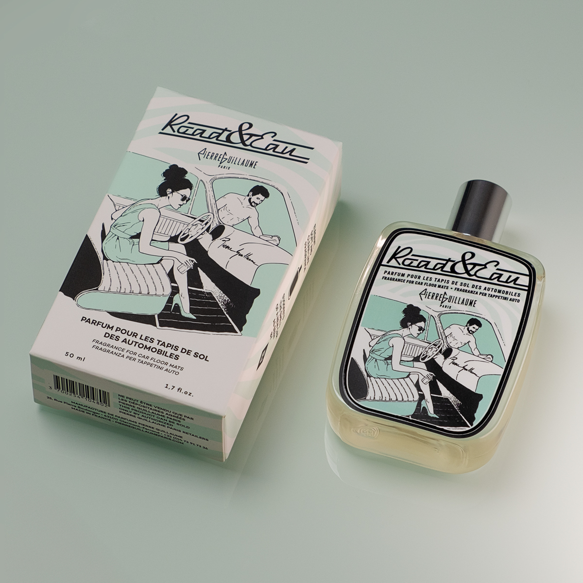 Road&eau est un parfum unisexe, tendre et délicat, propre qui sent l'odeur d'une voiture neuve.