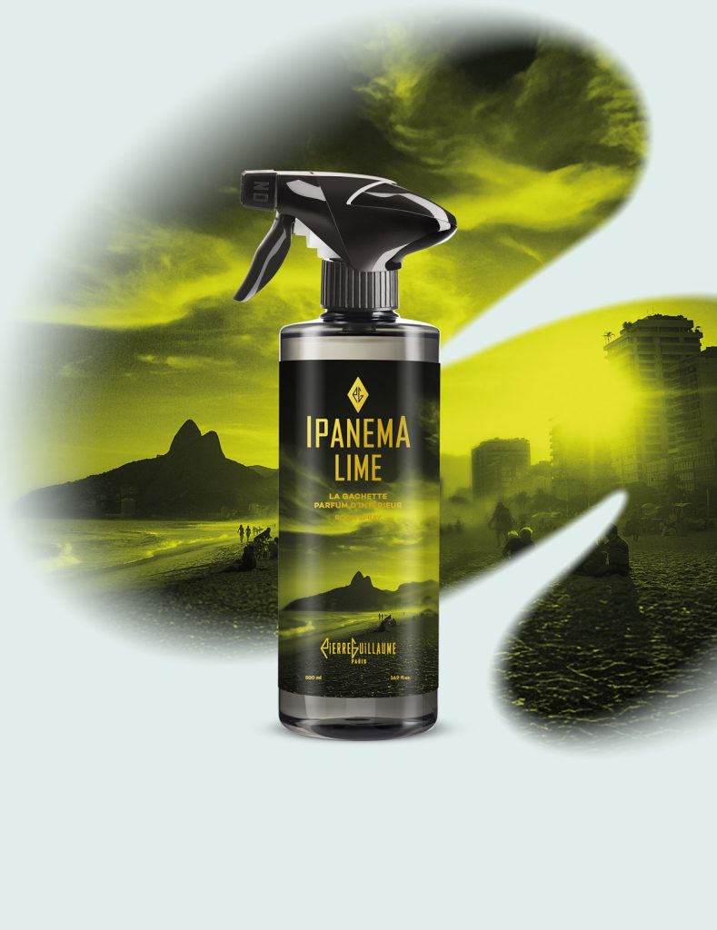 Discover Ipanema Lime home fragrance 500ml by Pierre Guillaume Paris: lime, exotic fruits, and salty amber for a radiant, sun-kissed ambiance.