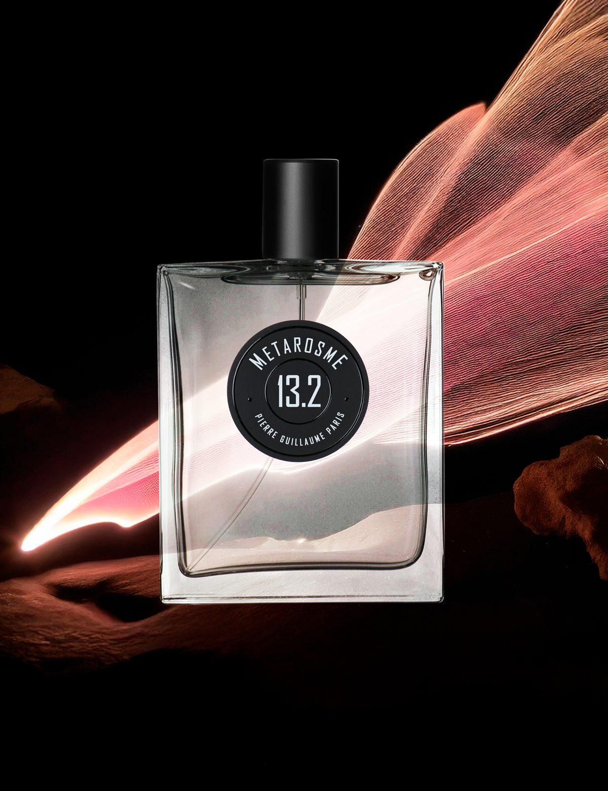 13.2 Métarosme Pierre Guillaume Paris perfume bottle - Mineral Rose and Obsidial. Flacon de parfum 13.2 Métarosme Pierre Guillaume Paris - Rose Minérale et Obsidial