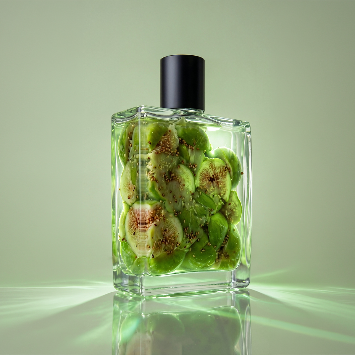 header-figs-2 Flacon de parfum en verre rempli de figues vertes, Jardins de Kérylos Pierre Guillaume Paris