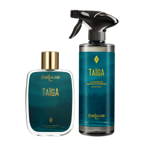 Taïga — Room spray 100 ml and La Gachette 500 ml — Siberian Cedar, Spices, Bison Grass — Pierre Guillaume Paris