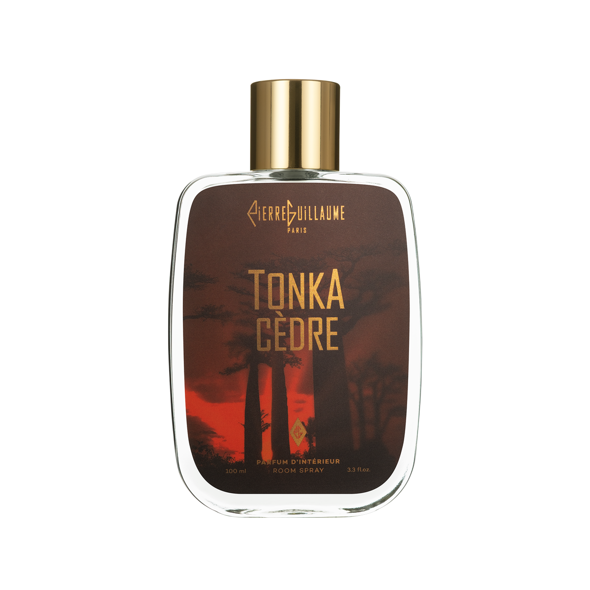 Tonka Cèdre — Parfum d'intérieur 100 ml et La Gachette 500 ml — Tonka, Caramel, Cèdre, Benjoin — Pierre Guillaume Paris