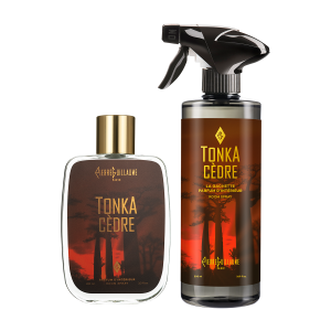 Tonka Cèdre — Parfum d'intérieur 100 ml et La Gachette 500 ml — Tonka, Caramel, Cèdre, Benjoin — Pierre Guillaume Paris