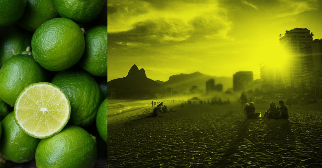 Ipanema Lime — Paysage brésilien, soleil et brises marines